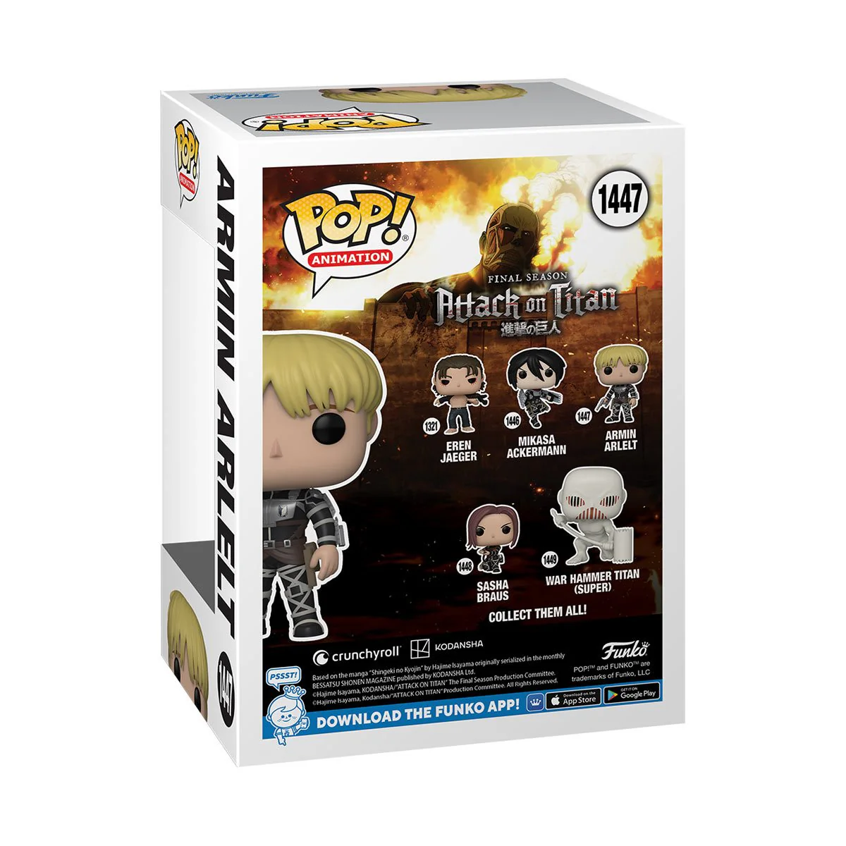 Funko Pop! Attack on Titan - Armin Arlelt - Image 3