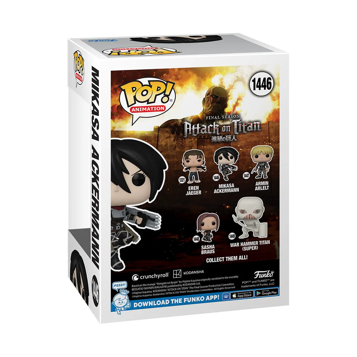 Funko Pop! Attack on Titan - Mikasa Ackermann - Image 3